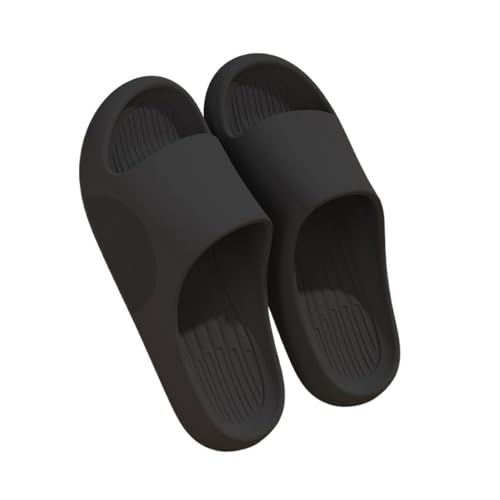 TALWHAH Hausschuhe Herren Badezimmer Dusche Haushalt Strand Sandalen für Damen, Herren(Black,42 EU) von TALWHAH