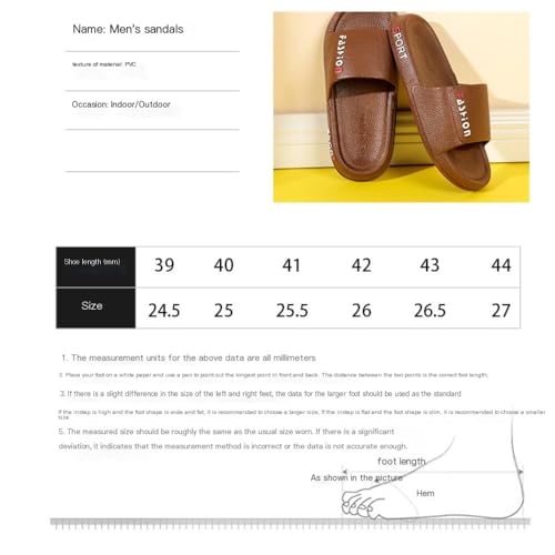 TALWHAH Hausschuhe Herren-Hausschuhe in Übergröße 51 – Bequeme Home- & Outdoor-Bekleidung for große Füße für Damen, Herren(Brown,46 EU) von TALWHAH