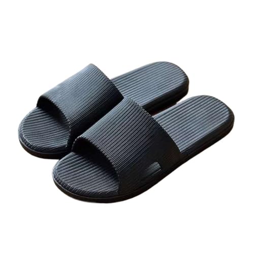 TALWHAH Hausschuhe Herren Sommer - Leichte Hausschuhe for Haus und Bad für Damen, Herren(Black,40 EU) von TALWHAH