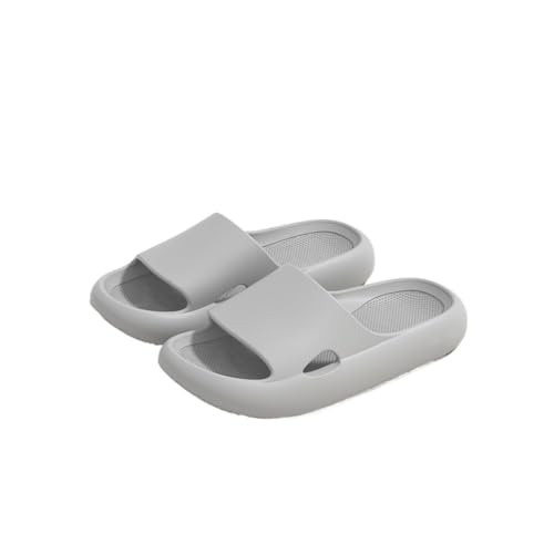 TALWHAH Hausschuhe Sommerschuhe for Herren | Leichte und bequeme Badezimmerschuhe for Zuhause | for den Innen- und Außenbereich geeignet für Damen, Herren(Gray,43 EU) von TALWHAH
