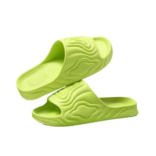 TALWHAH Hausschuhe Unisex-Sommer-Hausschuhe mit weicher Sohle for den Innen- und Außenbereich für Damen, Herren(Green,38 EU) von TALWHAH