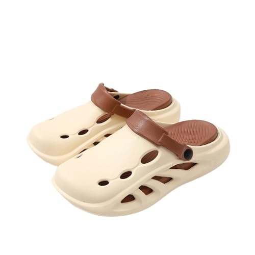 TALWHAH Hausschuhe Unisex-Sport-Strandsandalen mit umwickeltem Zehendesign – leichte Outdoor-Schuhe für Damen, Herren(Brown,39 EU) von TALWHAH