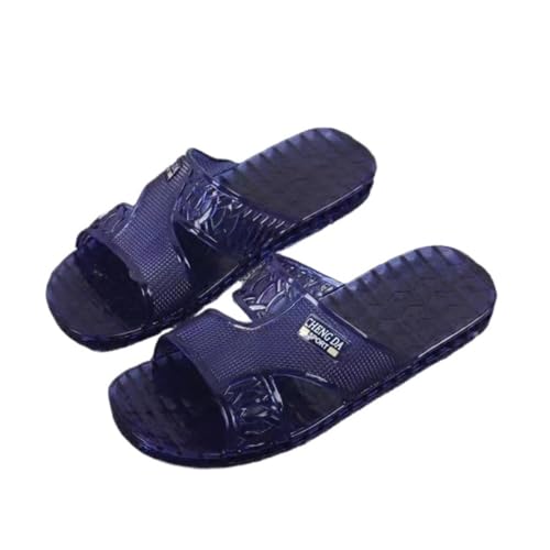 TALWHAH Hausschuhe Wasserdichte Sommer-Hausschuhe for Herren for Badezimmer und Komfort im Freien für Damen, Herren(Blue,43 EU) von TALWHAH