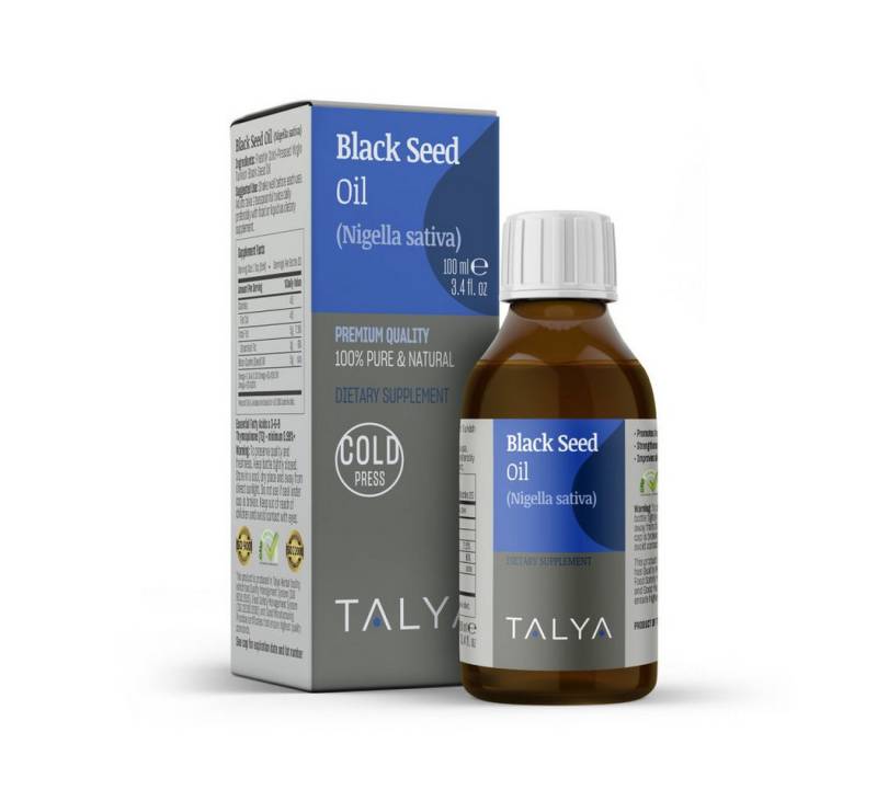 TALYA Körperöl TALYA 100% Türkisches Schwarzkümmelöl & Bio-Sesamöl, 100 ml von TALYA