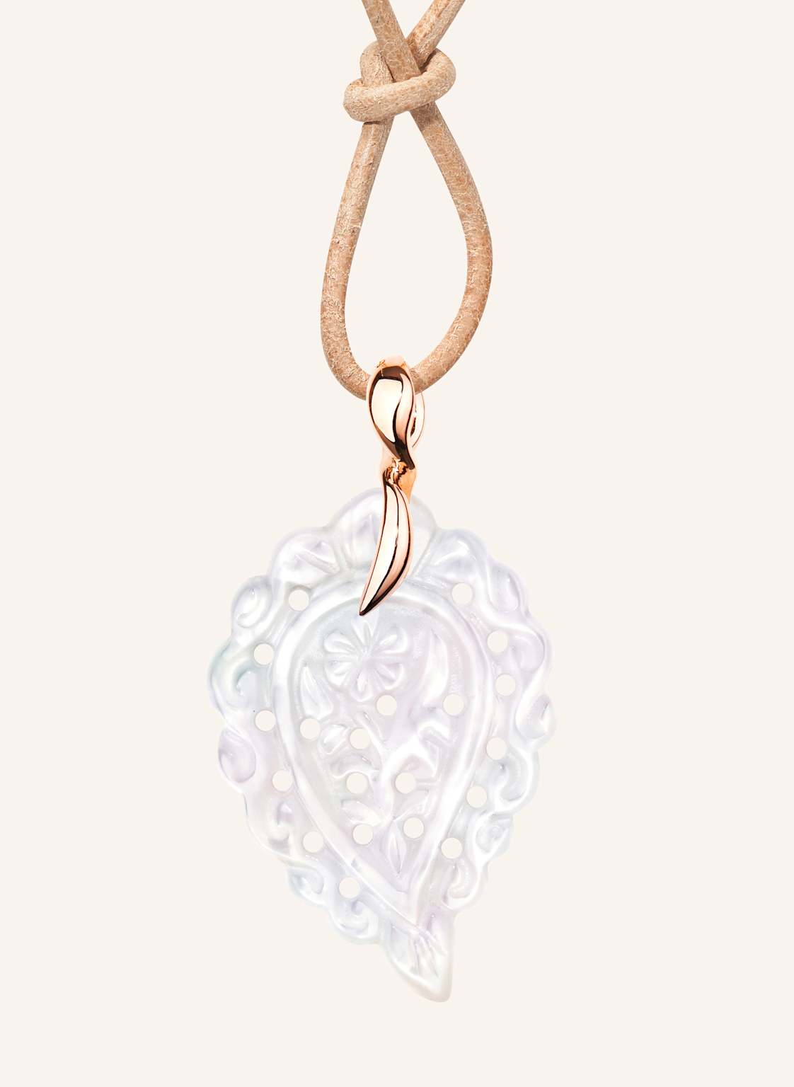 Tamara Comolli Anhänger Pendant India Small Mother Of Pearl White Aus 18 Karat Roségold Und Perlmutt rosegold von TAMARA COMOLLI