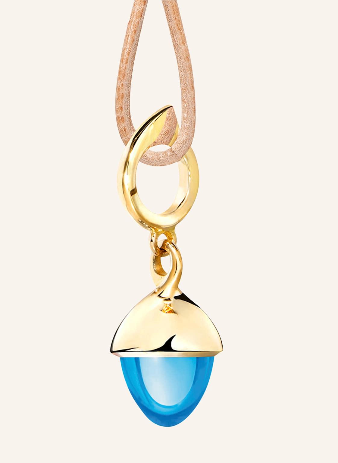 Tamara Comolli Anhänger Pendant Mikado Flamenco Swiss Topaz Aus 18 Karat Gelbgold Mit Swiss Topas gold von TAMARA COMOLLI