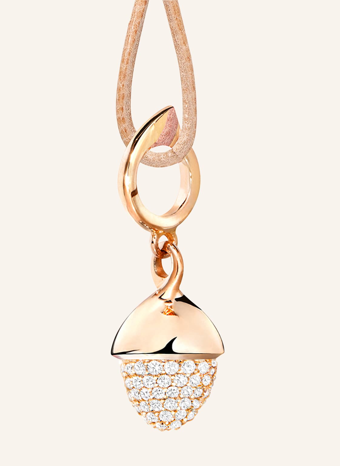 Tamara Comolli Anhänger Pendant Mikado Flamenco Diamond Pavé Aus 18 Karat Roségold Mit Diamant Pavé rosegold von TAMARA COMOLLI