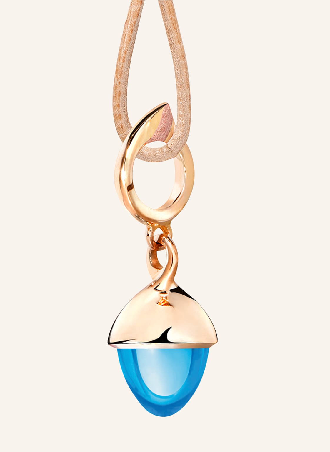 Tamara Comolli Anhänger Pendant Mikado Flamenco Swiss Topaz Aus 18 Karat Roségold Mit Swiss Topas rosegold von TAMARA COMOLLI