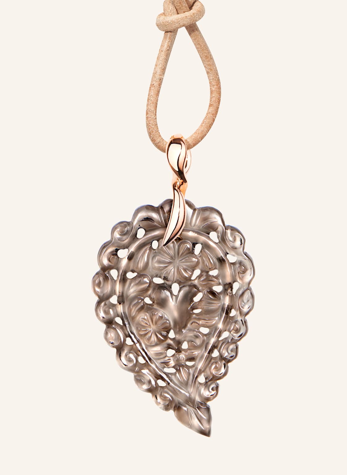 Tamara Comolli Anhänger Pendant India Medium Smoky Quartz 18k Roségold 18k Roségold rosegold von TAMARA COMOLLI
