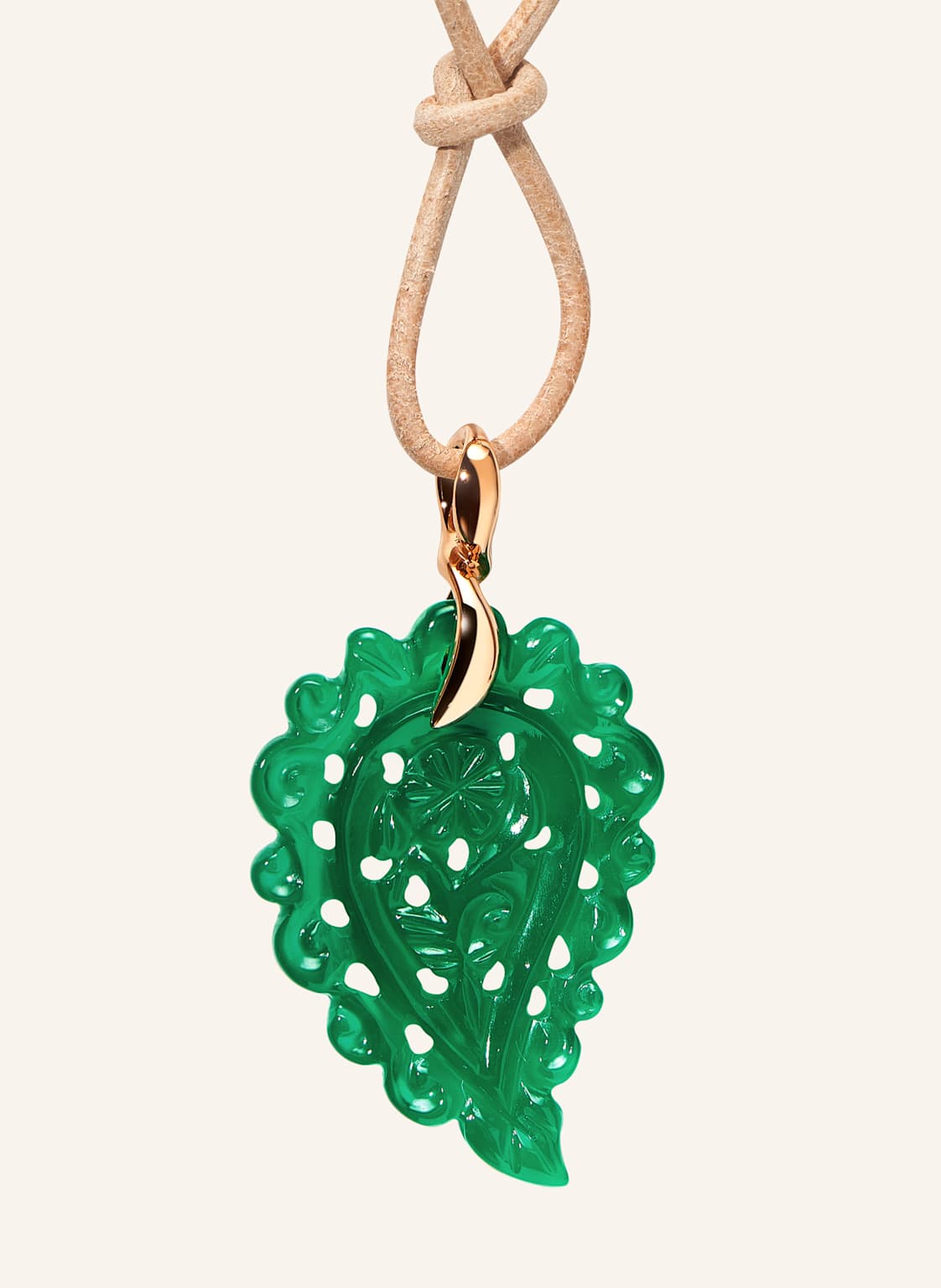 Tamara Comolli Anhänger Pendant India Small Green Onyx Aus 18 Karat Roségold Und Grüner Onyx rosegold von TAMARA COMOLLI