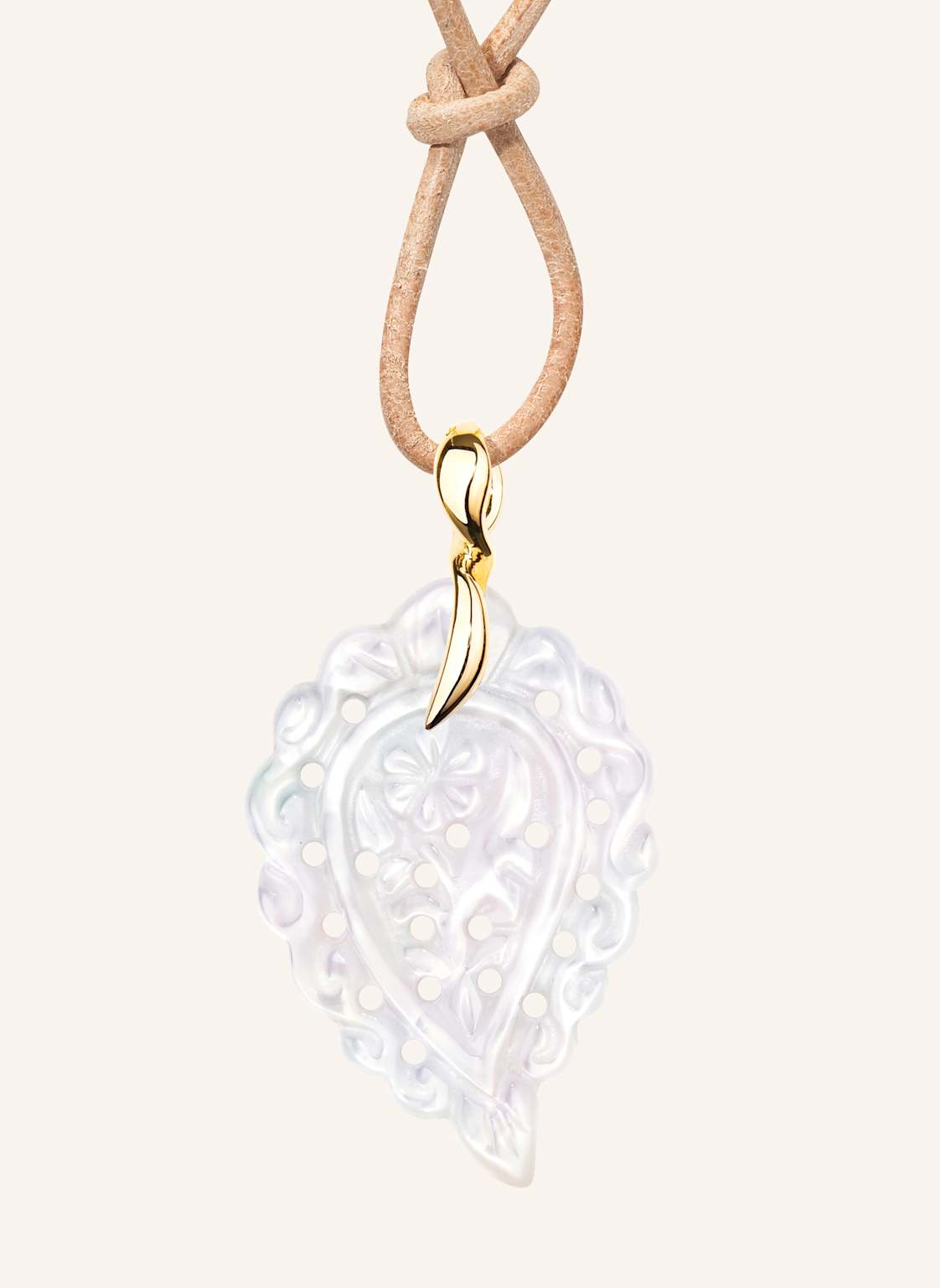 Tamara Comolli Anhänger Pendant India Small Mother Of Pearl White Aus 18 Karat Gelbgold Und Perlmutt gold von TAMARA COMOLLI