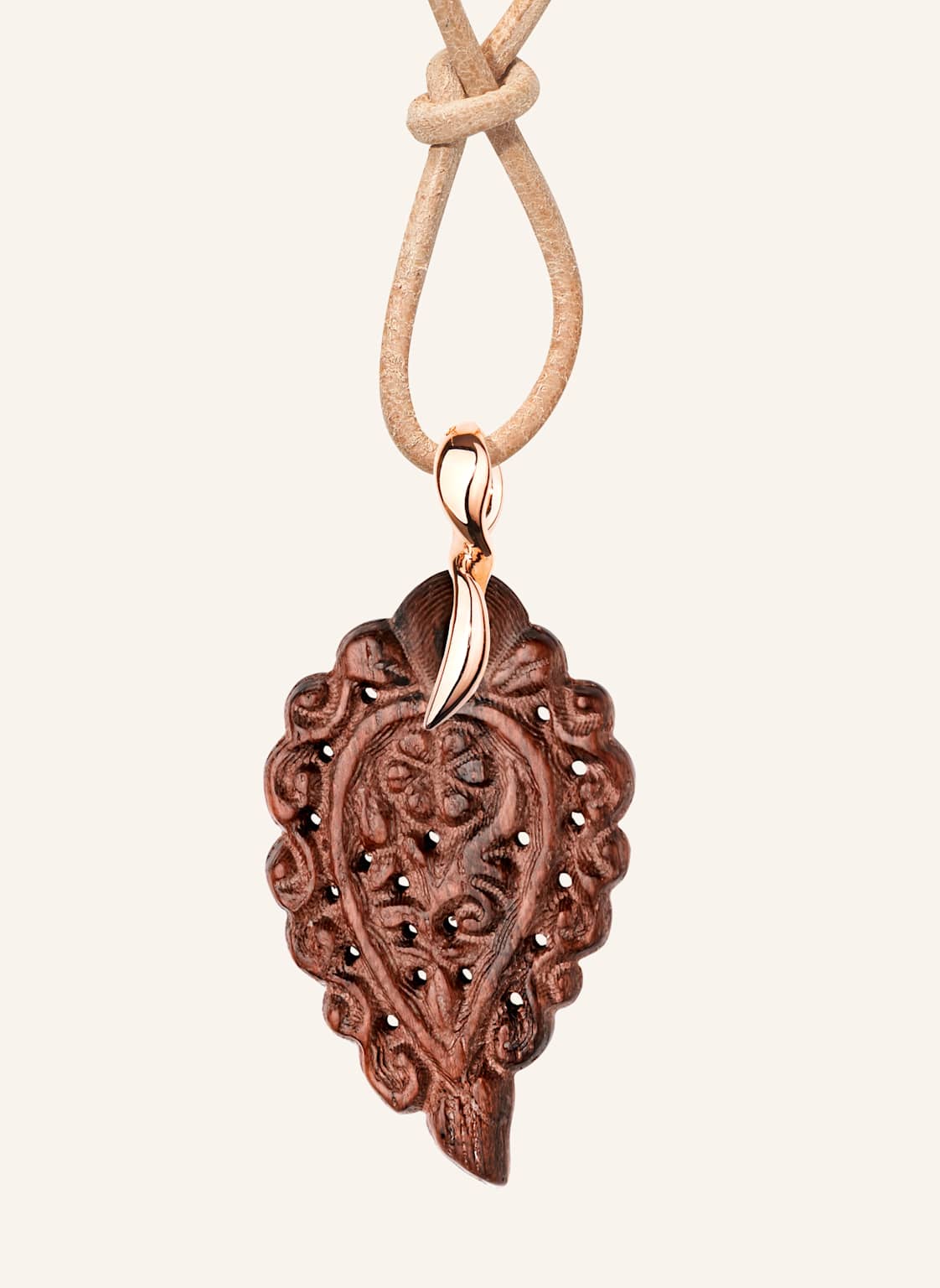Tamara Comolli Anhänger Pendant India Small Snakewood Snakewood 18k Roségold rosegold von TAMARA COMOLLI