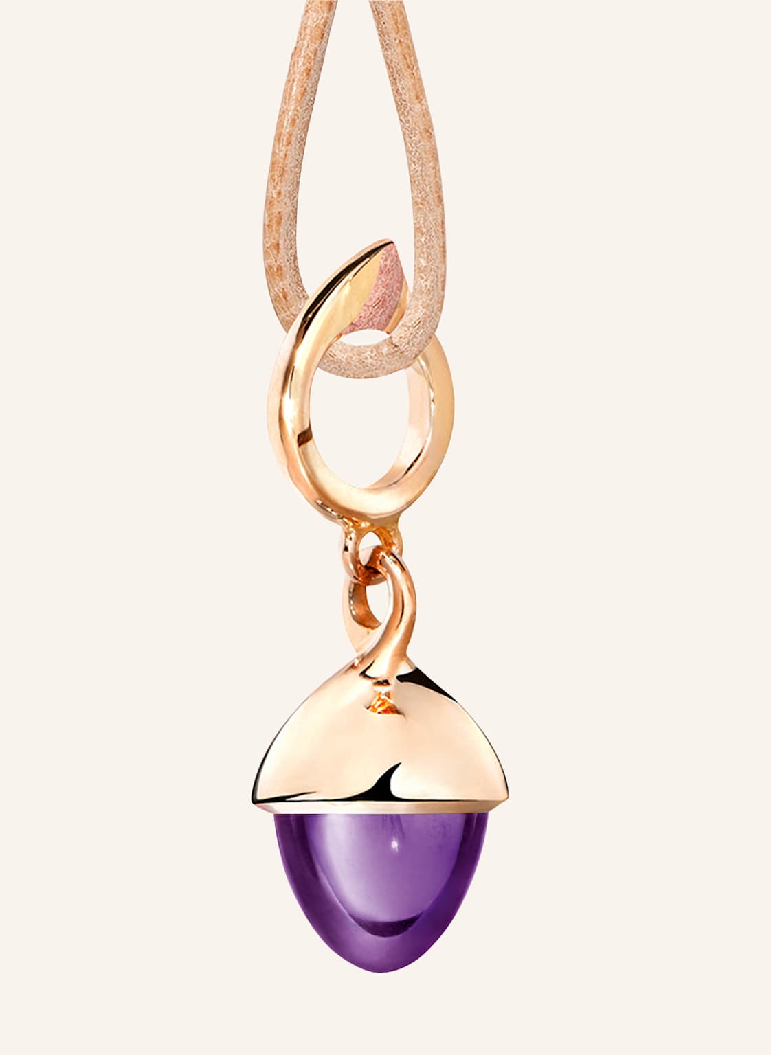 Tamara Comolli Anhänger Pendant Mikado Flamenco Amethyst Amethyst 18k Roségold rosegold von TAMARA COMOLLI