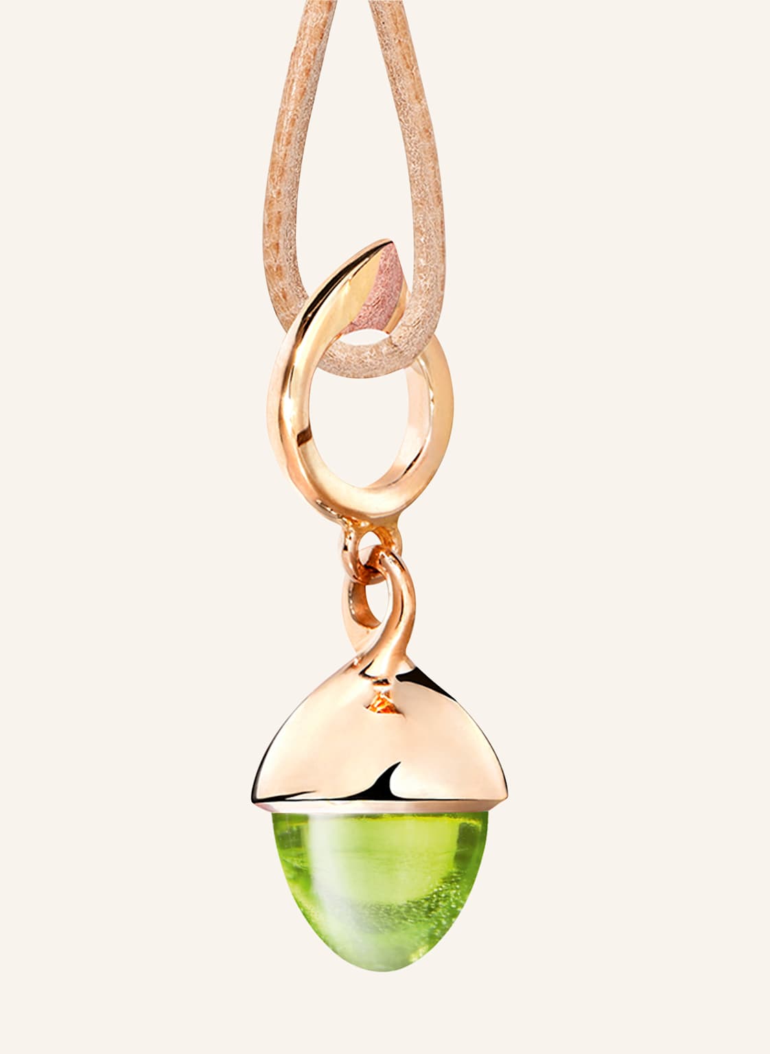 Tamara Comolli Anhänger Pendant Mikado Flamenco Peridot Peridot 18k Roségold rosegold von TAMARA COMOLLI