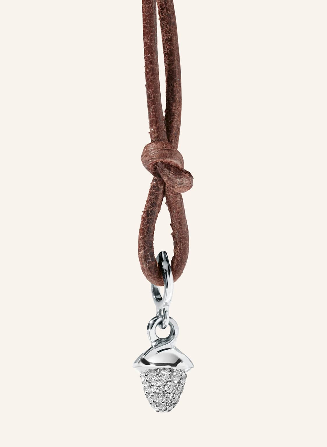 Tamara Comolli Anhänger Pendant Minimikado Diamond Pavé 18k Weißgold silber von TAMARA COMOLLI