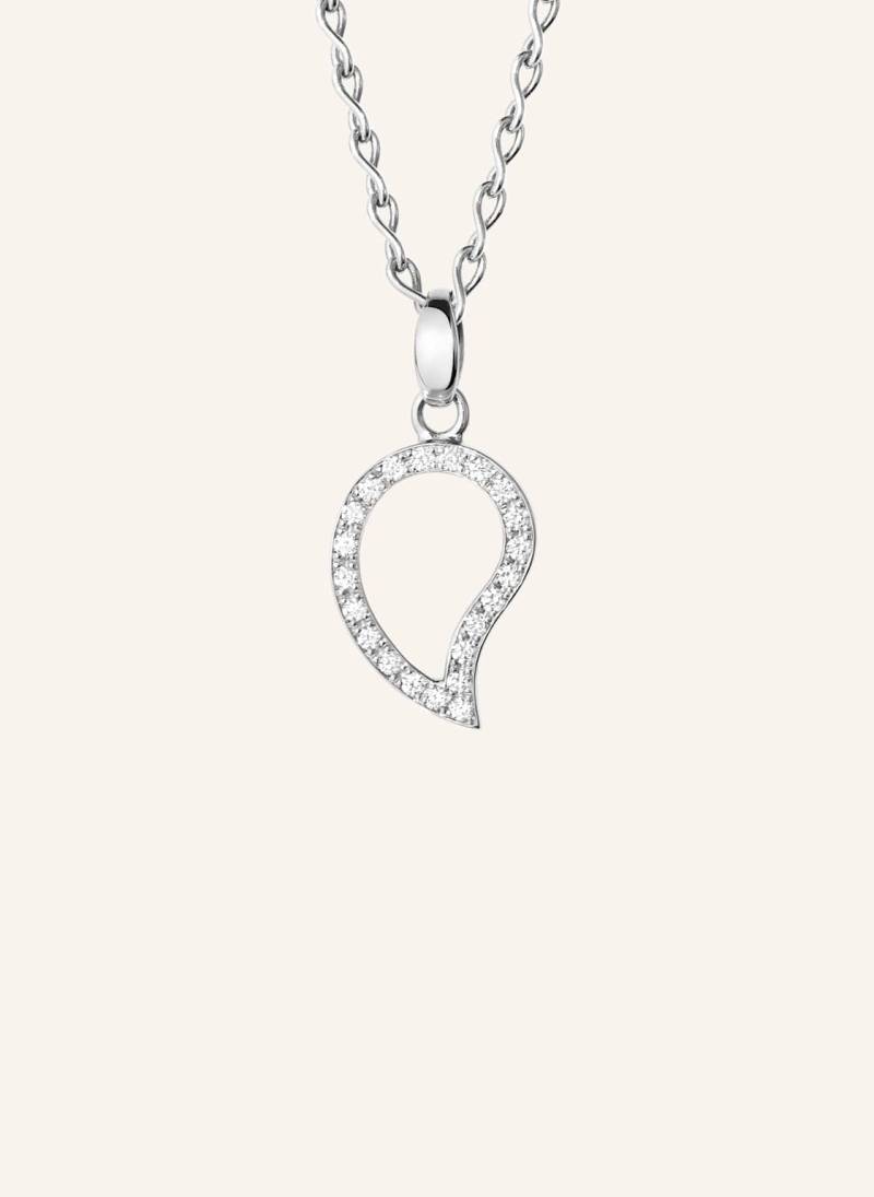 Tamara Comolli Anhänger Pendant Signature Small Diamond Pavé Mit Diamant Pavé 18k Weißgold silber von TAMARA COMOLLI