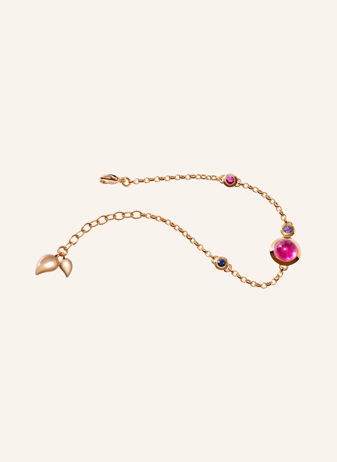 Tamara Comolli Armband Bracelet Bouton Mini Chain 'Wildberry' - Small/Medium 18k Roségold rosegold von TAMARA COMOLLI