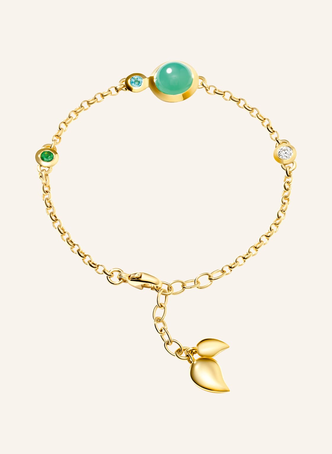 Tamara Comolli Armband Bracelet Bouton Mini Chain 'Lagoon' - Small/Medium 18k Gelbgold gold von TAMARA COMOLLI