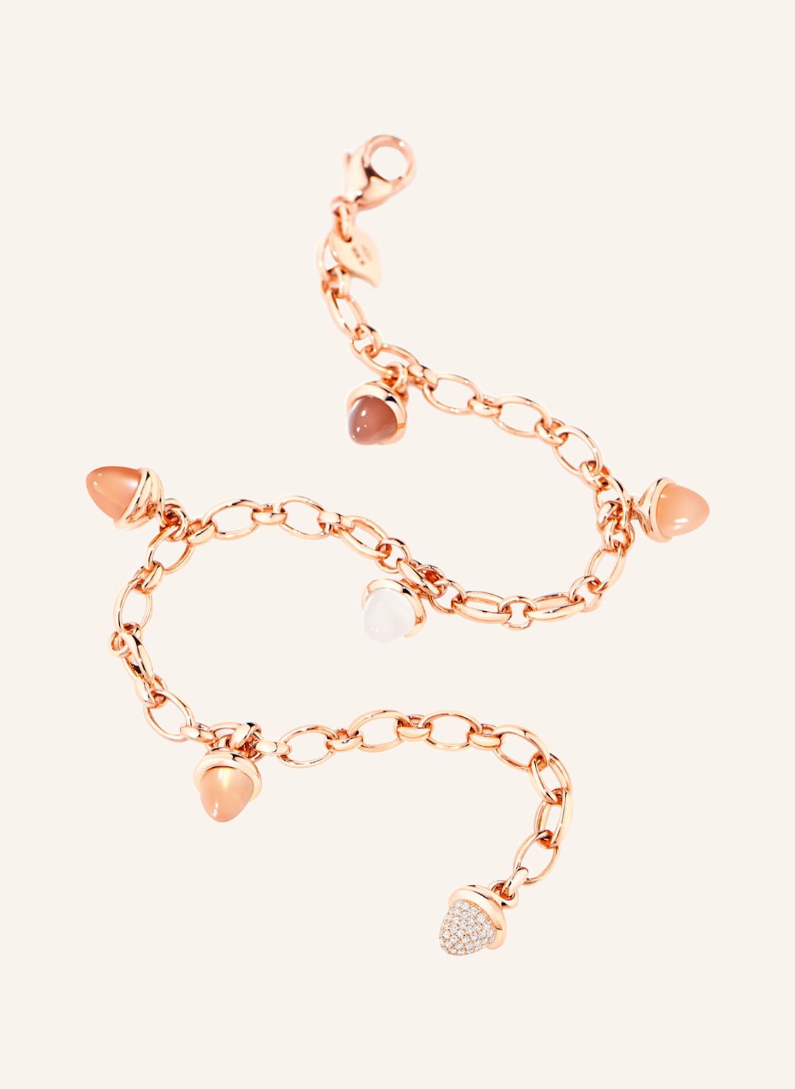 Tamara Comolli Armband Bracelet Mikado Charm 'Camel' With Diamond Pavé Camel 18k Roségold rosegold von TAMARA COMOLLI