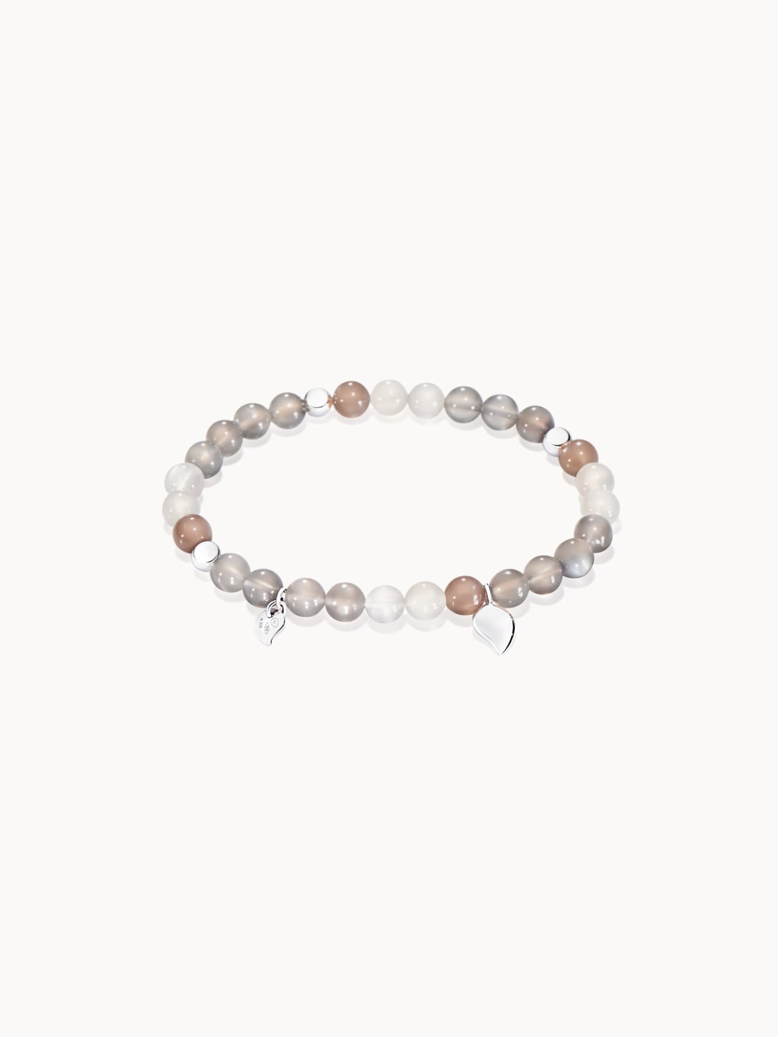 Tamara Comolli Armband India Drop Cashmere Medium Aus 18 Karat Weißgold Und Mondsteinen silber von TAMARA COMOLLI