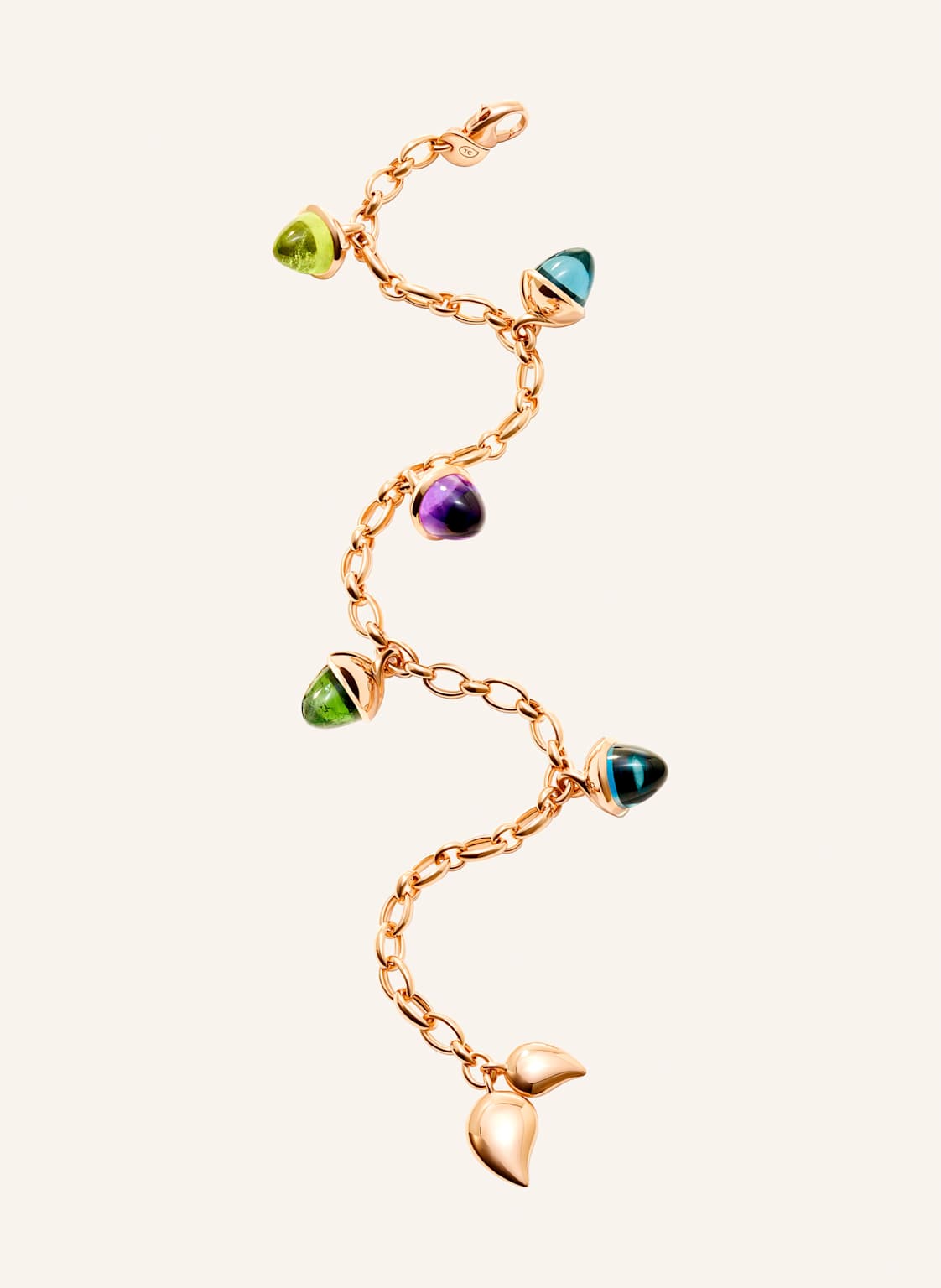 Tamara Comolli Armband Mikado Flamenco Charm Armband In 'Aurora 18k Roségold rosegold von TAMARA COMOLLI