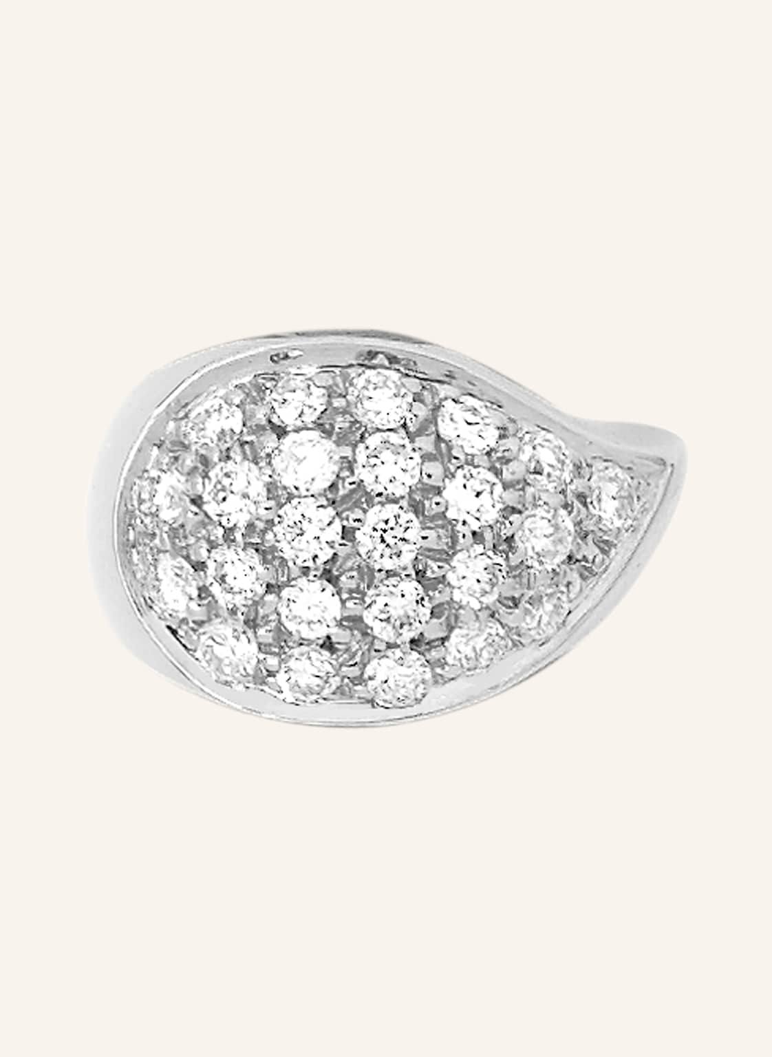 Tamara Comolli Charm Signature Drop Clasp Diamond Pavé Aus 18 Karat Weißgold Mit Diamant Pavé silber von TAMARA COMOLLI