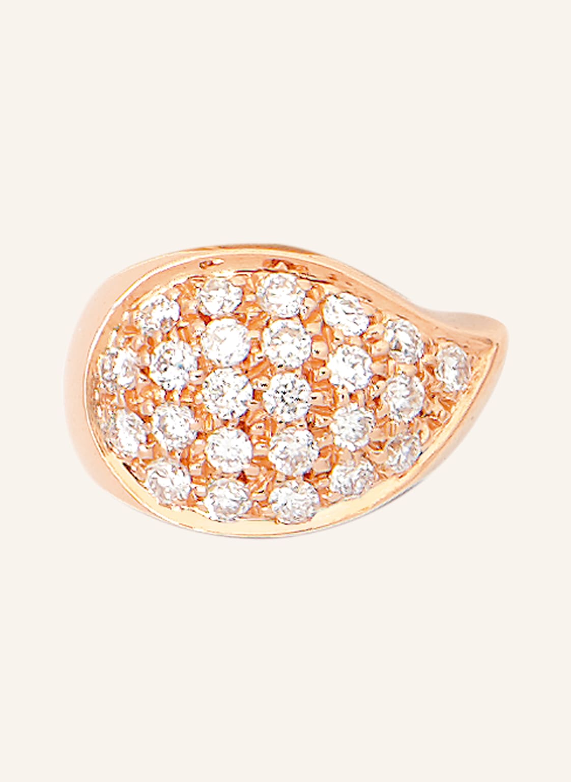Tamara Comolli Charm Signature Drop Clasp Diamond Pavé Aus 18 Karat Roségold Mit Diamant Pavé rosegold von TAMARA COMOLLI