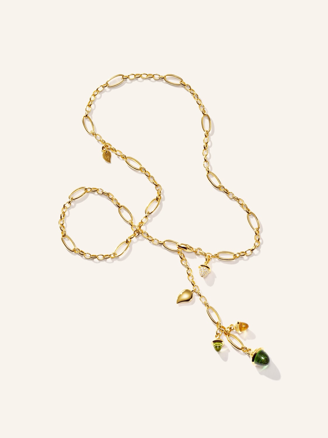 Tamara Comolli Halskette Necklace Mikado Delicate 51 Cm 'Rainforest' With Diamond Pavé 'Rainforest' Mit Diamant Pavé 18k Gelbgold gold von TAMARA COMOLLI