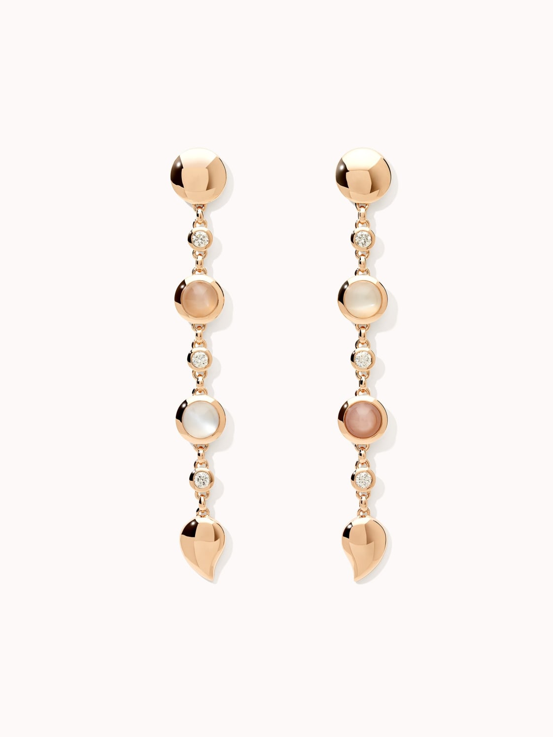 Tamara Comolli Ohrringe Lange Bouton Ohrringe Camel 18k Roségold rosegold von TAMARA COMOLLI