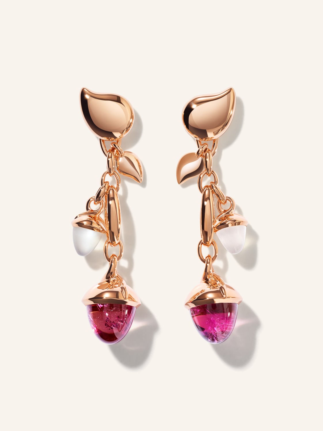 Tamara Comolli Ohrringe Mikado Ohrringe Dangling 'Blush' 18k Roségold rosegold von TAMARA COMOLLI