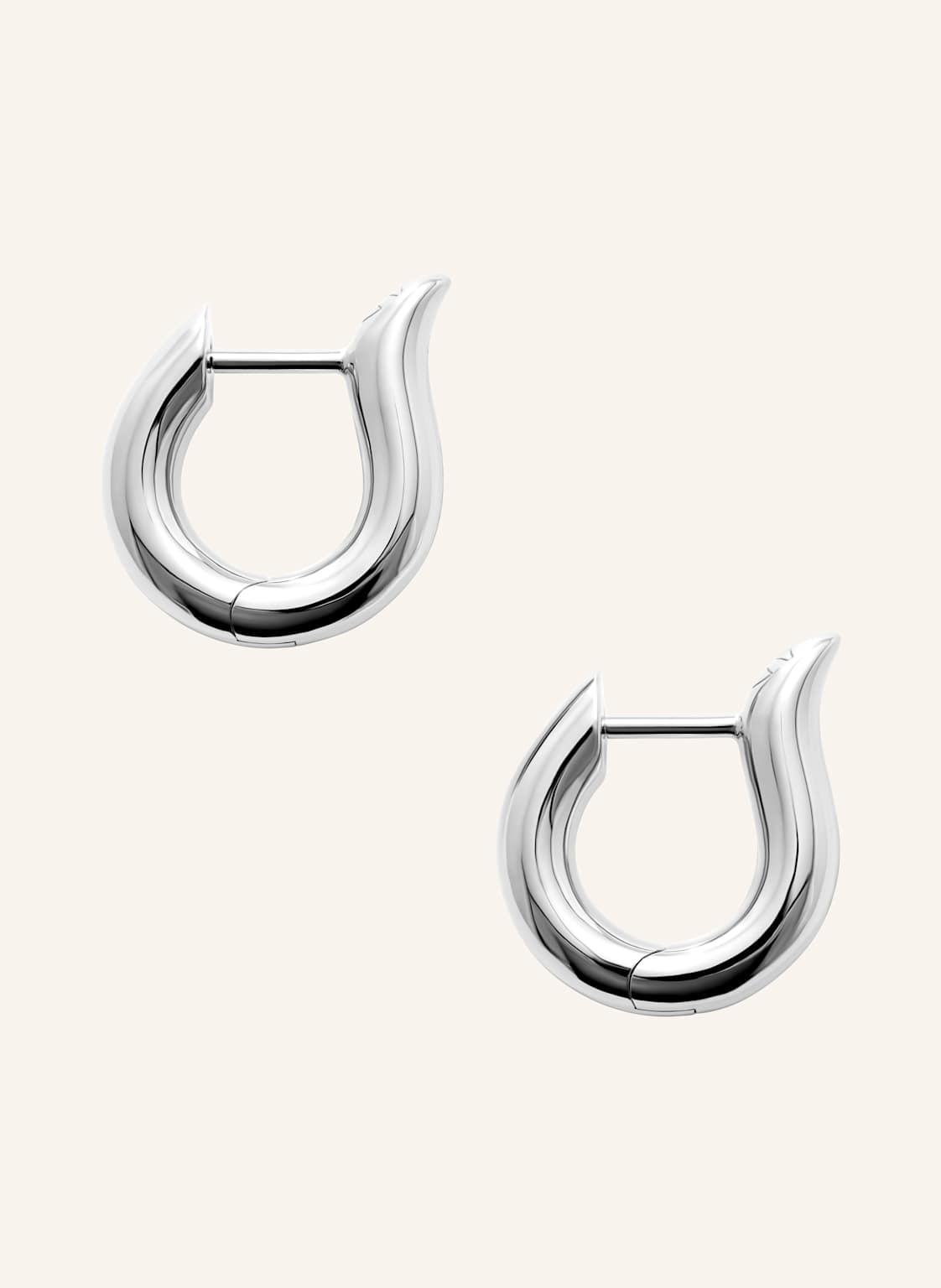 Tamara Comolli Ohrringe Signature Ohrringe Hoop Small 18k Weißgold 18k Weißgold silber von TAMARA COMOLLI