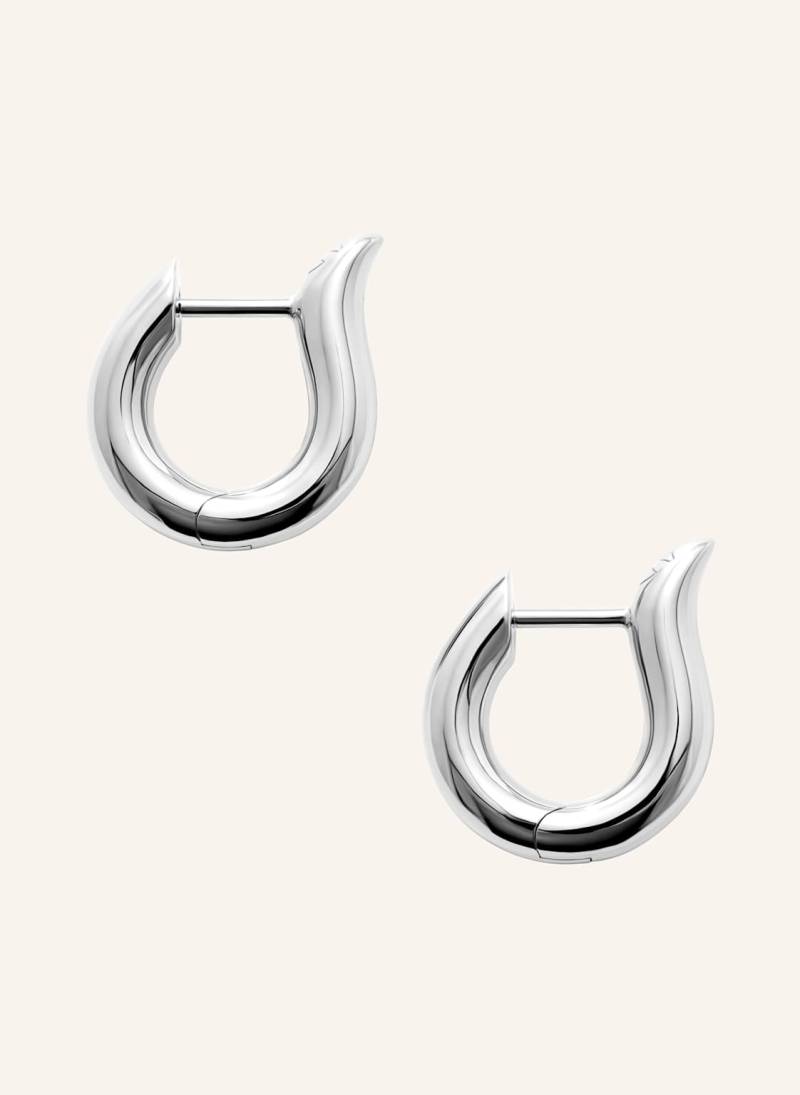 Tamara Comolli Ohrringe Signature Ohrringe Hoop Small 18k Weißgold 18k Weißgold silber von TAMARA COMOLLI