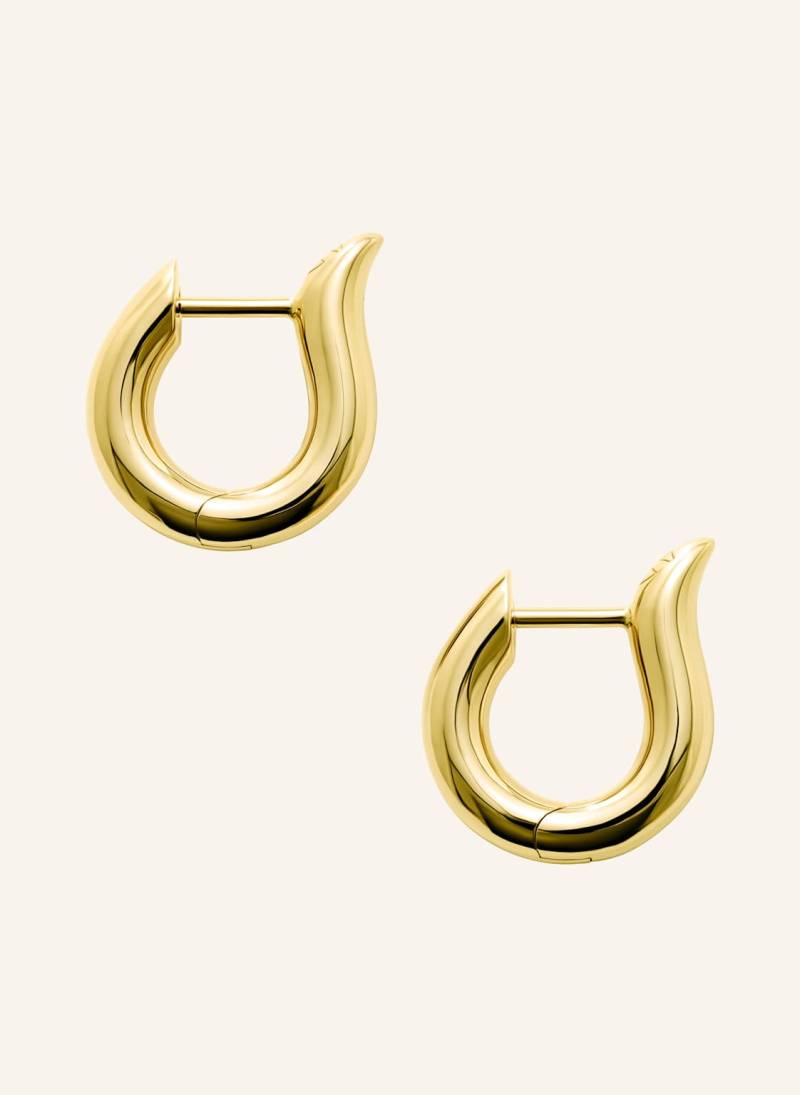 Tamara Comolli Ohrstecker Signature Ohrstecker Hoop Small 18k Gelbgold gold von TAMARA COMOLLI