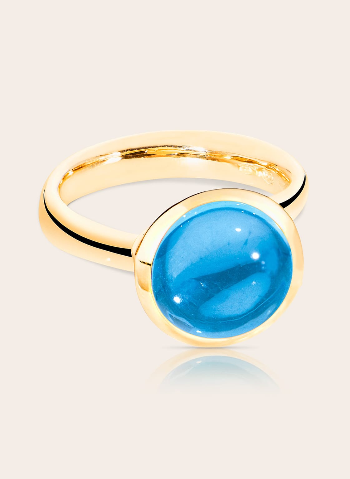 Tamara Comolli Ring Bouton Large Aus 18k Gelbgold Mit Swiss Topas gold von TAMARA COMOLLI