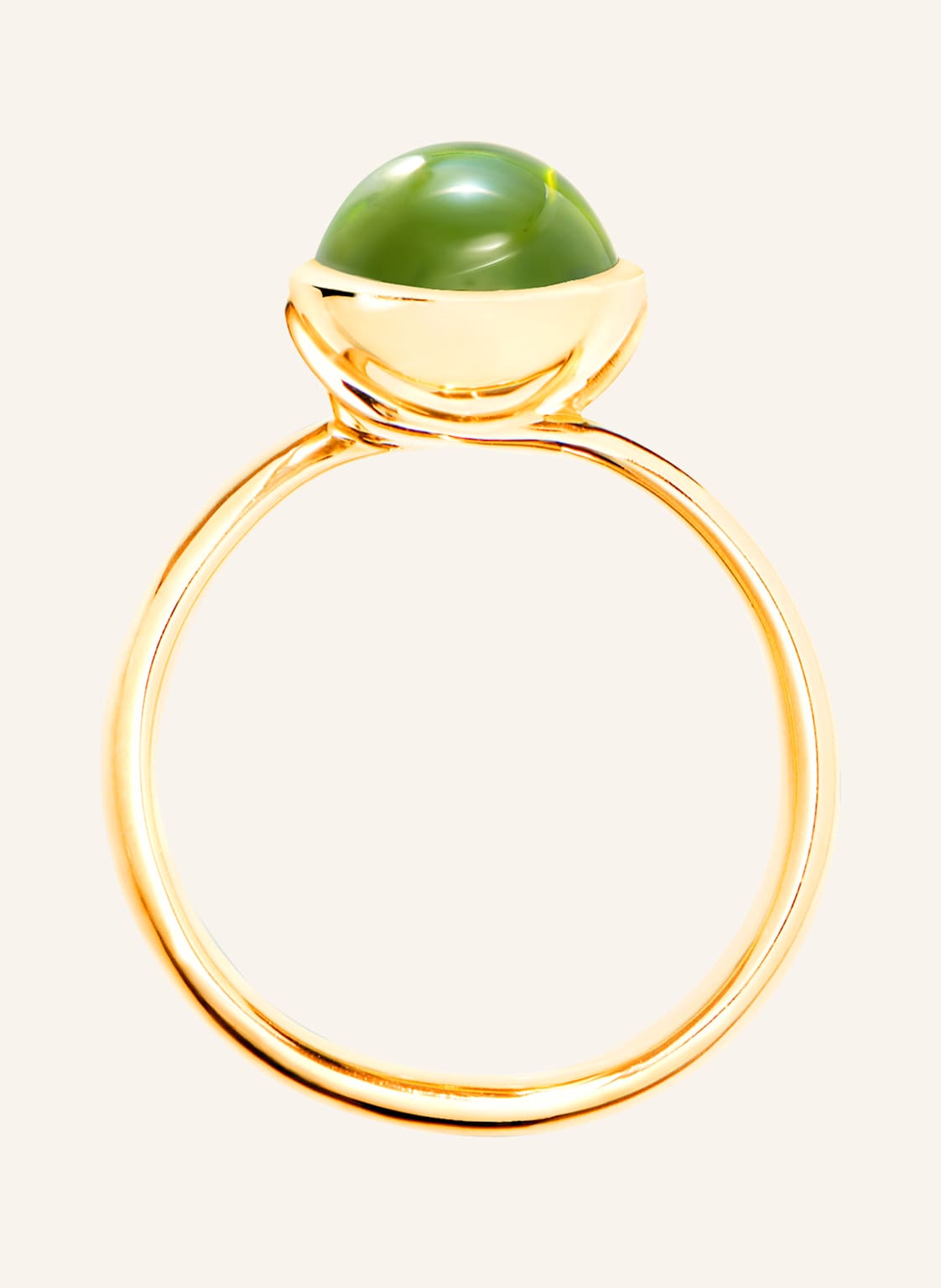 Tamara Comolli Ring Ring Bouton Small Peridot Aus 18k Gelbgold Mit Peridot gold von TAMARA COMOLLI
