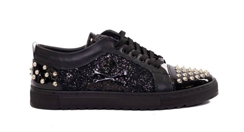 TAMBOGA Designer Herren Sneaker mit Totenkopf Schwarz 40 Sneaker von TAMBOGA