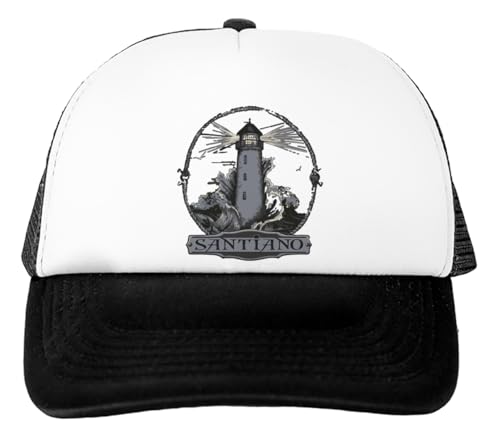 TAMBOOTEE Santiano Weiße Unisex-Baseballkappe, Verstellbare Mütze von TAMBOOTEE
