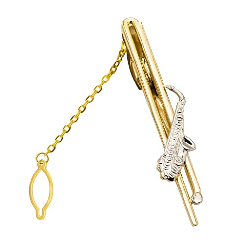 Krawattenklammern Herren Saxophon Metall Krawatte Clip Musikinstrument Modellierung Krawatte Clip Design Sinn von TAMSNDL