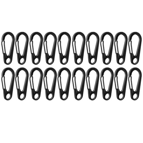Schlüsselanhänger-Clip 200 Stück Karabinerverschlussschnalle Keychian Mini-Karabiner for Outdoor-Camping-Wanderschnallen Federkarabinerhaken aus Legierung for Schlüsselanhänger-Clip, Schmuckherstellun von TAMSNDL