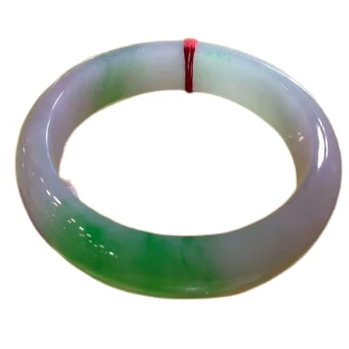 TAMSNDL Jade Armreif Jade-Armreif, schwimmender grüner Blumen-Jade-Armreif, lila Jade-Armreif for Damen, for Familie oder Freunde, mit Schmuckschatulle, 56–62 mm, 57 mm(60mm) von TAMSNDL