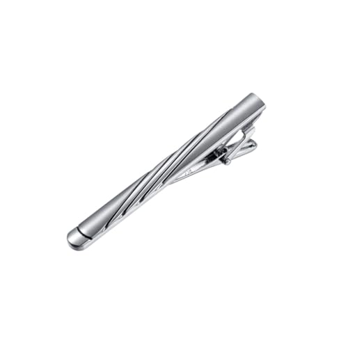 TAMSNDL Krawattenklammer Business Silber Geometrische Krawatte Clip Personalisierte Krawatte Clip Formale Krawatte Clip Krawatte Zubehör(C_As Show) von TAMSNDL