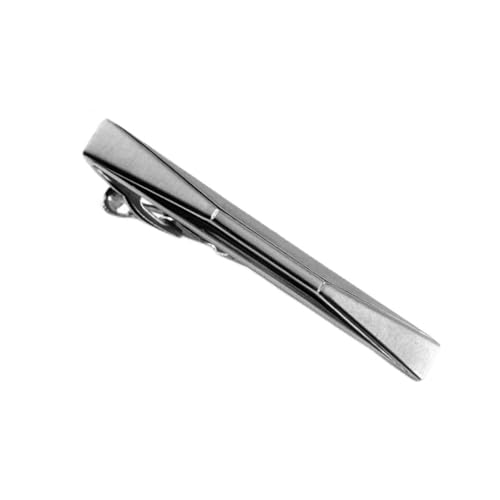 TAMSNDL Krawattenklammer Business Silber Geometrische Krawatte Clip Personalisierte Krawatte Clip Formale Krawatte Clip Krawatte Zubehör(E_As Show) von TAMSNDL