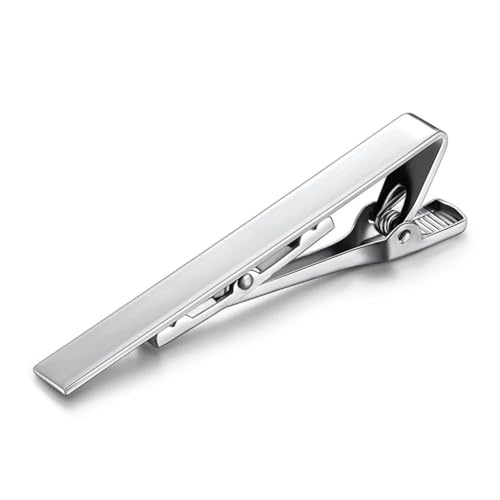 TAMSNDL Krawattenklammern Herren Krawattenklammer Kupfer Krawattennadel Bar Verschluss Formale Business Krawattenklammern Tägliche Hochzeitszeremonie Krawattenklammer Pins(Black_5.8 * 0.6cm) von TAMSNDL