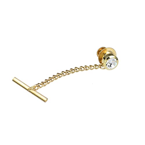 TAMSNDL Krawattenklammern Mehrfarbige Kragennadel Herren Pin Button Hemd Strass Kleine Brosche Krawattenschnalle Krawattenklammer(C_1) von TAMSNDL