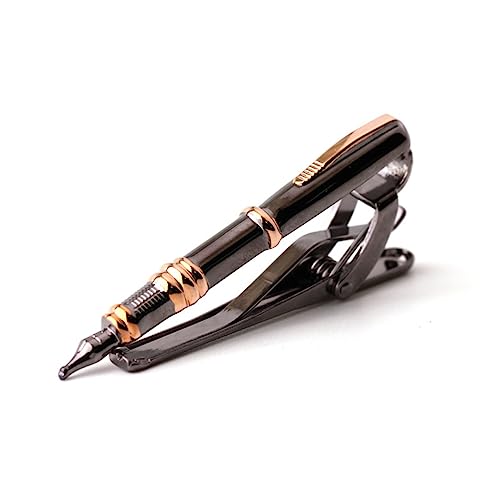 TAMSNDL Krawattenklammern Stift Krawatte Clip Metall Personalisierte Hemd Kragen Clip Herren Formale Krawatte Clip Kupfer Clip von TAMSNDL
