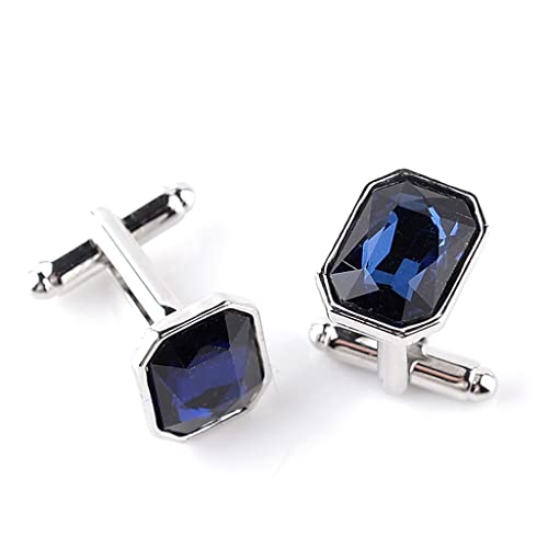 TAMSNDL Manschettenknopf Kristall Manschettenknöpfe Herren Business Manschettenknöpfe Herren Hemd Manschettenknöpfe Geschenk,A,17mm*12mm(A_17mm*12mm) von TAMSNDL