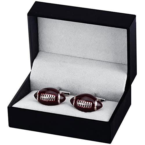 TAMSNDL Manschettenknopf Sport Rugby Manschettenknöpfe for Herren Anzug Hemd Manschettenknöpfe Emaille Manschettenknöpfe Hochzeit von TAMSNDL