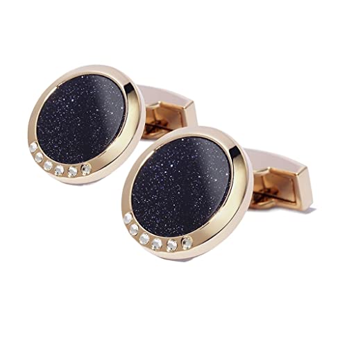 TAMSNDL Manschettenknopf Star River Intarsien Manschettenknöpfe Geburtstagsgeschenk Hemd Ärmel Ohrstecker Retro Herren Business Accessoires von TAMSNDL