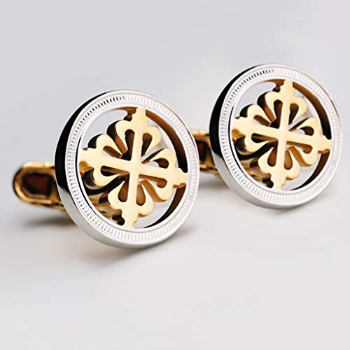 TAMSNDL Manschettenknopf Trendy Herren Hemd Manschettenknöpfe for Männer Hochzeit Manschettenknopf Französisch Manschette Links Business von TAMSNDL