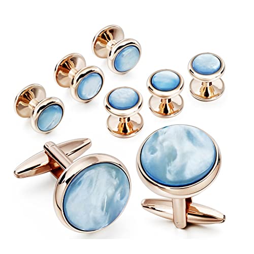 TAMSNDL Manschettenknopf und Kleid Stud Set ist am besten for Hochzeitsfeiern. Shirts sind, C, gleiche Größe(E_Same Size) von TAMSNDL